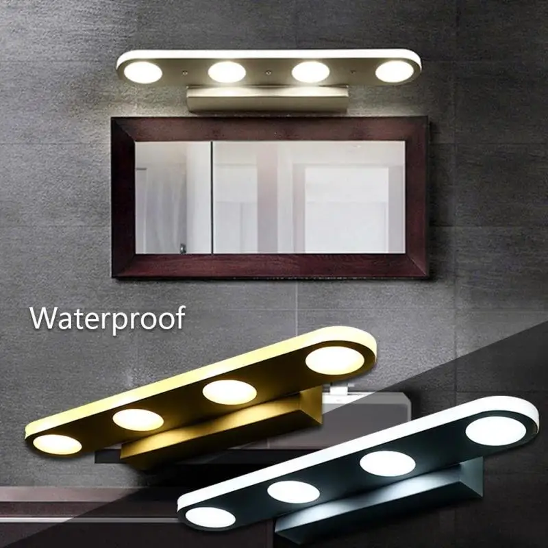 

LED Wall Lamp Mirror Front Lamp 12W LED Mirror Front Wall Lights Simple Modern Bathroom Makeup Mirror Toilet Bedroom Z35