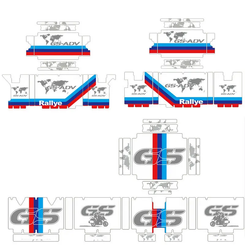 Коробка наклейка подходит R1250GS GSA R1200GS GSA декоративная наклейка s Для BMW алюминиевая коробка Светоотражающая Водонепроницаемая износостойкая - Цвет: Синий