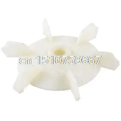 Y80 Replacement Beige Plastic Inner Dia 1.5cm Six Impeller Motor Fan Blade | Обустройство дома