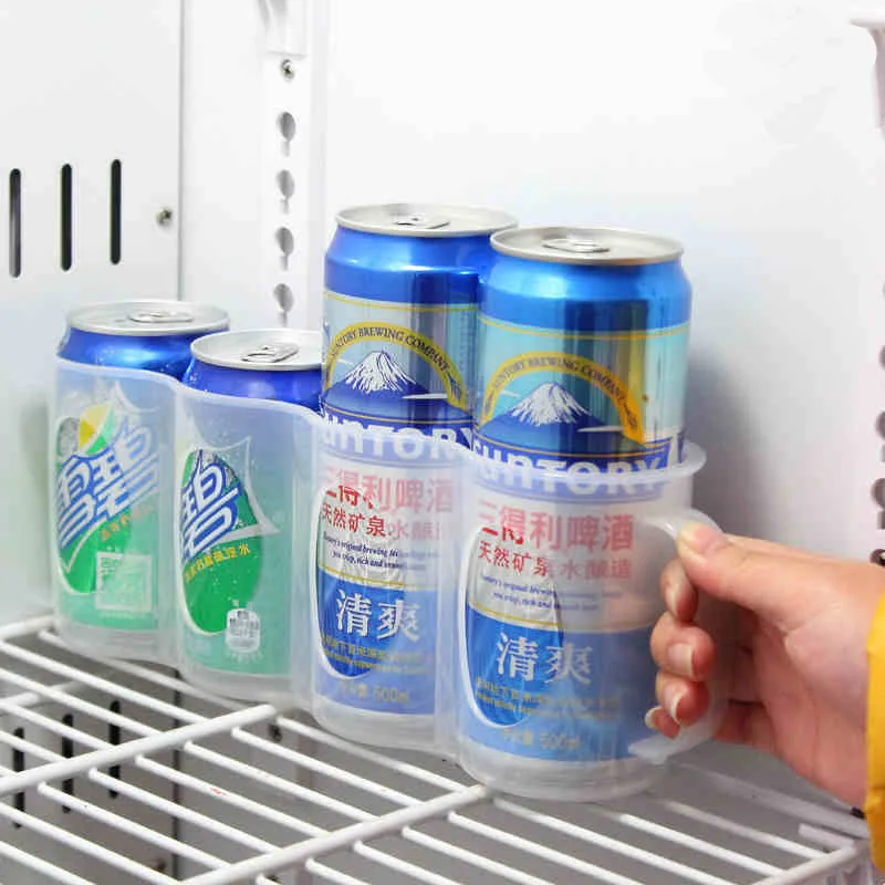 WALFOS полезные холодильник коробка для хранения Кухня аксессуары консервной банки обеспечивает экономию места • Банки отделочные четыре Чехол Организатор