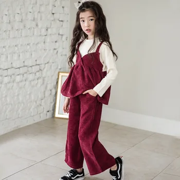 

2020 new autumn girls set baby winter clothes toddler girl winter clothes children shirt and Corduroy pants two piece set, 3591