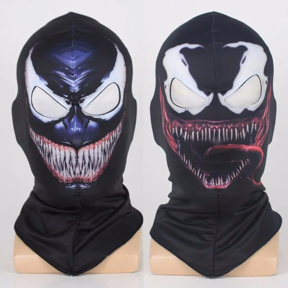 Movie Venom Spiderman Mask Black Edward Brock Dark