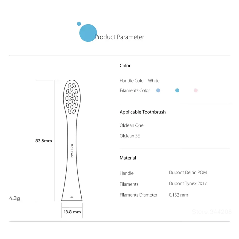 Новая XIAOMI MIJIA Oclean электрическая зубная щетка SE сменные головки 2 шт DuPont щетка ультразвуковая отбеливающая интеллектуальная Стоматологическая забота