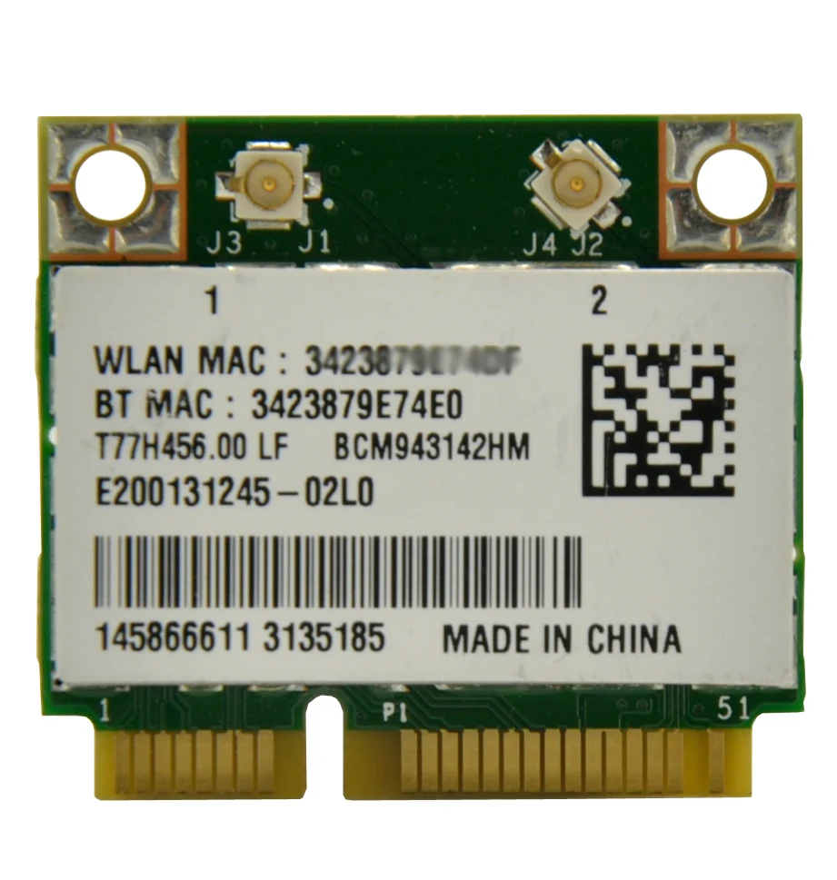WTXUP для Broadcom BCM943142HM 802.11b/g/n 300 Мбит/с Mini PCi E WiFi адаптер + Bluetooth 4 0 DELL/ASUS/Acer/Sony|wifi adapter|pci-e