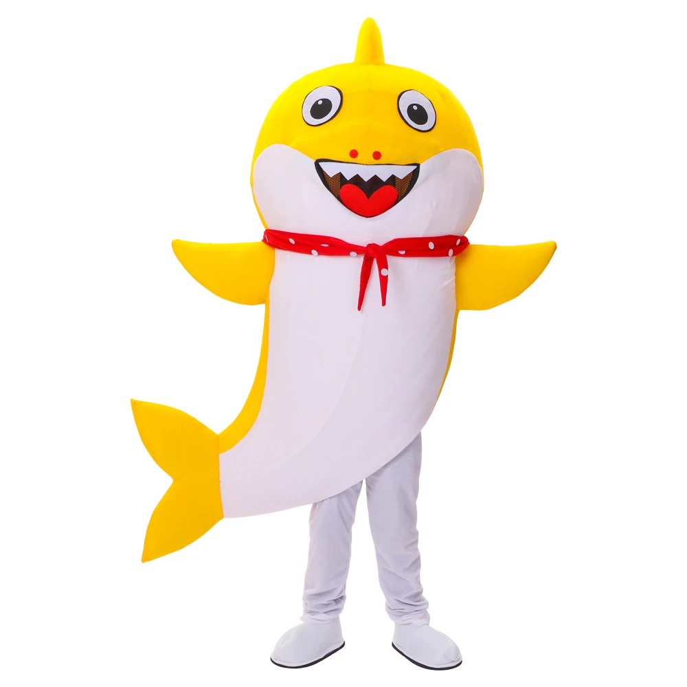 Baby Shark Mascot Costume Cartoon Character Birthday Party Carnival ...