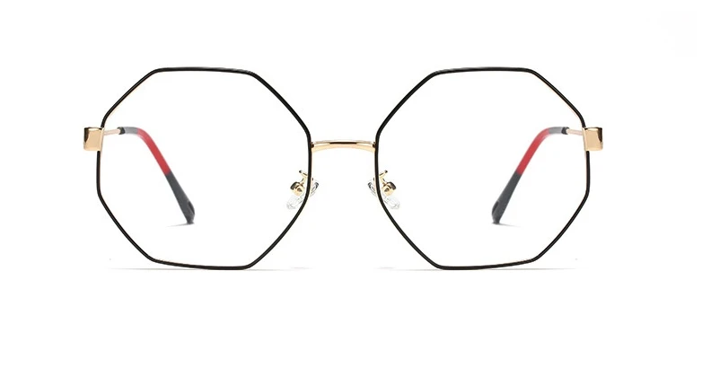 Ретро многоугольные ультралегкие очки оправа для мужчин и женщин Оптические модные компьютерные очки 45813