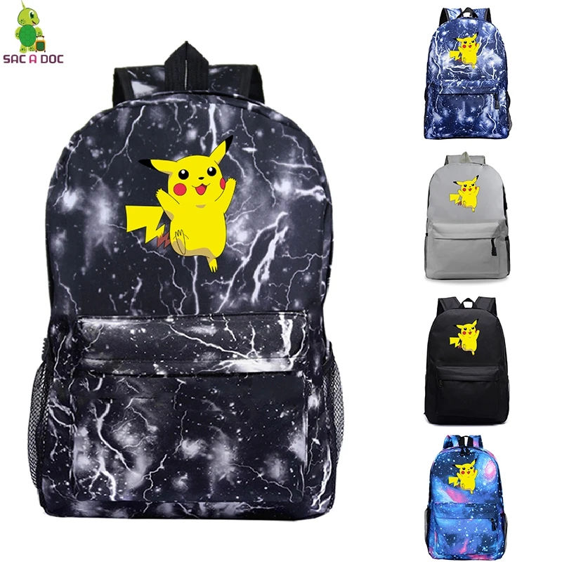 

Pokemon Go Backpacks Teenage Student School Bags Unisex Notebook Backpack Travel Bags Boy Mochila Rucksack Galaxy Bolsa Escolar