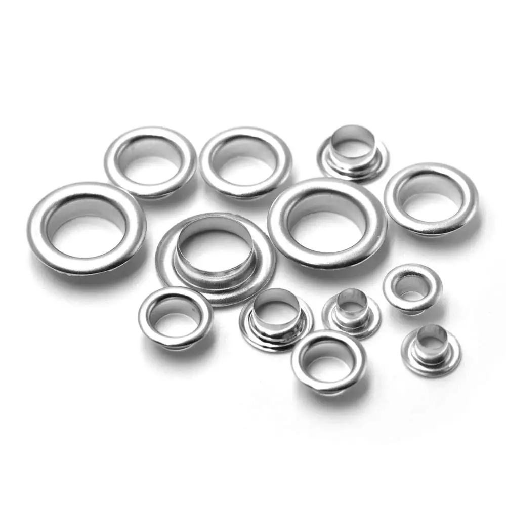 Brass Material 4mm/5mm/6mm/7mm/8mm/10mm Grommet Eyelet With Washer Fit Leather Craft Shoes Belt Cap 100sets eyelet grommet ring eyelet grommet ring kit grommet eyelet kit
