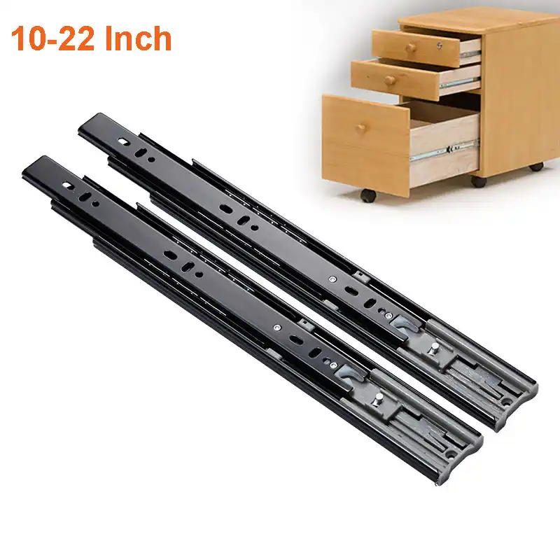 2pcs 10 22 Metal Buffer Mute Drawer Slides Soft Close Drawer