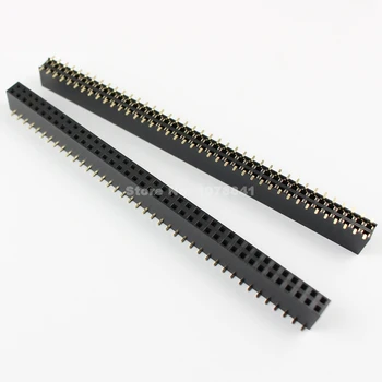 

100 Pcs Per Lot Pitch 2.54mm 2x40 Pin Double Row SMT Female Header Strip