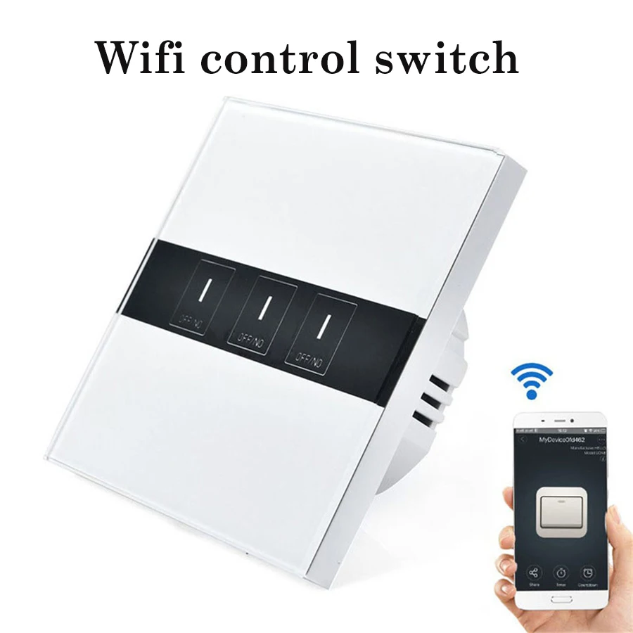 Eu Uk Standard Touch Wifi Switch App Control Light Wall