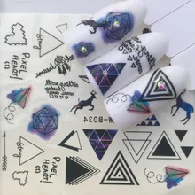 1 шт. синий олень акриловый порошок кристалл дизайн Ложные бусины для ногтей искусство строитель для маникюра акриловый порошок для ногтей