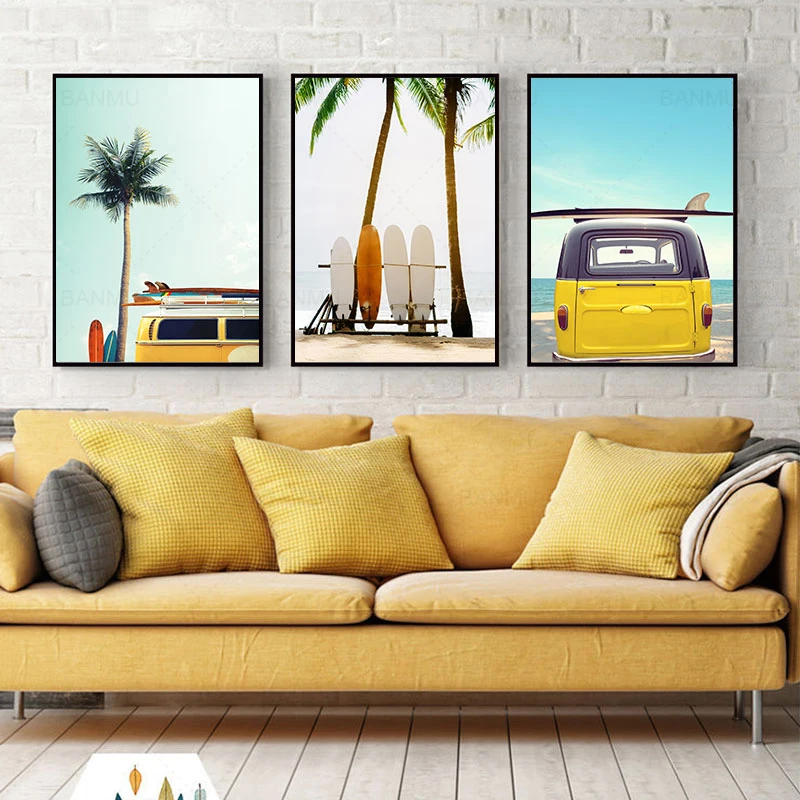Waliicorners Nordic Living Room Canvas Painting Modern Landscape Print Painting Wall Art Poster Modular Picture Bedroom Decoration no Frame 53