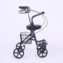 Складная переносная тележка для покупок из высококачественной нержавеющей стали, тележка для покупок, четырехколесная тележка для пожилых людей