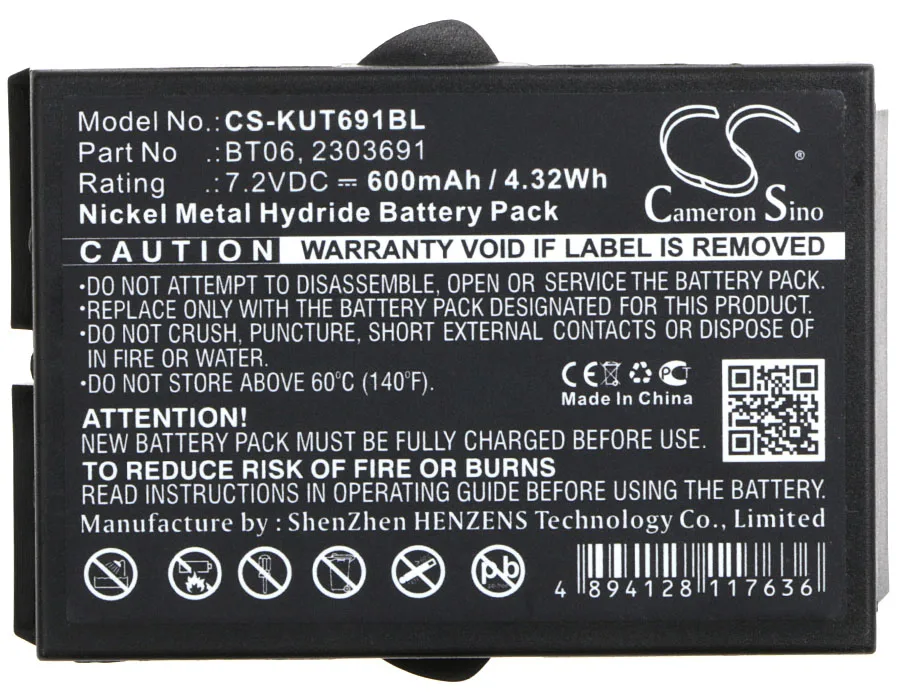 Камерон Sino 600mAh аккумулятор 2303691 BT06 для IKUSI TM60 TM61 tm61передатчики TM62