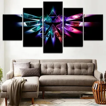 

5 Pieces The Legend of Zelda Twilight Princess Poster Canvas Print Game Painting Modern Wall Art Picture Home Decor Framework