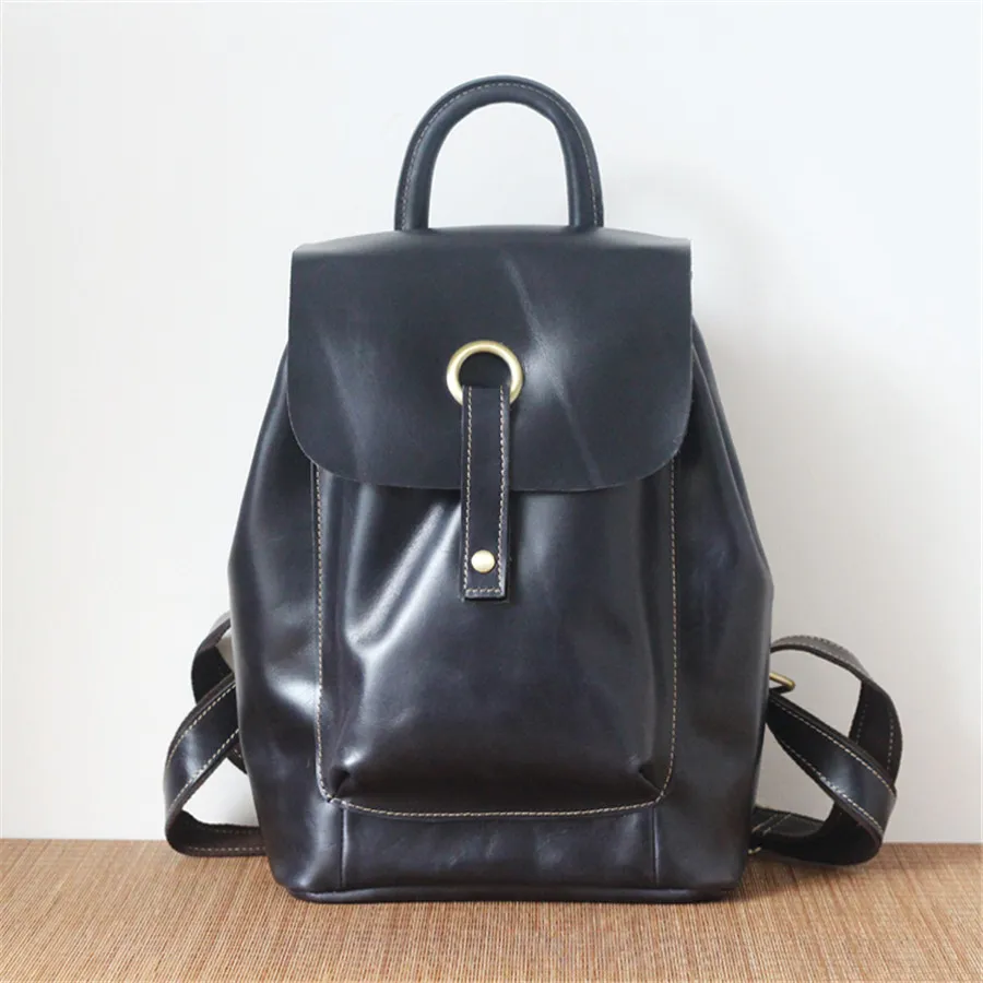 

Retro Shoulder Bag Leather Handbag Fashion Top Layer Leather Leisure Bag Handbag Soft Leather Bag