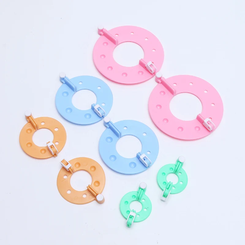 

8 Pcs Pompom Maker Kit Knitting Crafts Different Sizes Plush Ball Making Tool TN99
