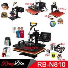 Double Display New 8 in 1 Combo Heat Press Machine Sublimation Heat Press Heat Transfer Machine