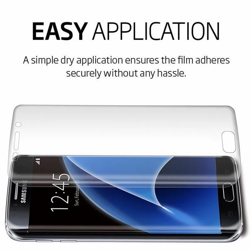 10PCS NYFundas Full 3D Coverage PET Film Curved Screen Protector for Samsung Galaxy S7 Edge S6 S8 Plus S8plus Screenprotector (6)