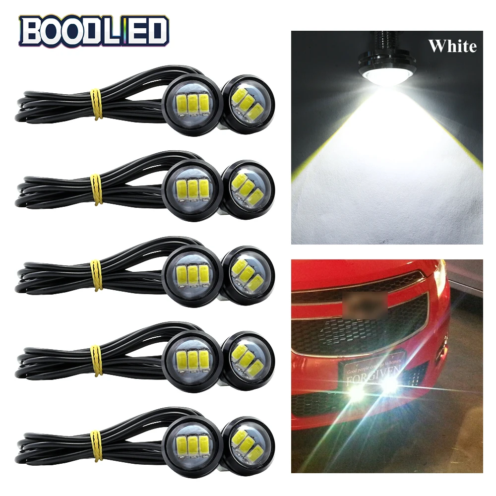 23 мм LED Eagle Eye Light 3 чипа 5730 SMD DRL Автомобильные дневные ходовые огни Автомобильная