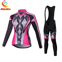 Malciklo высокое качество женские майки для велоспорта с длинным рукавом велосипедная одежда осень Велосипедный Спорт Ropa Ciclismo Maillot Велоспорт Наборы