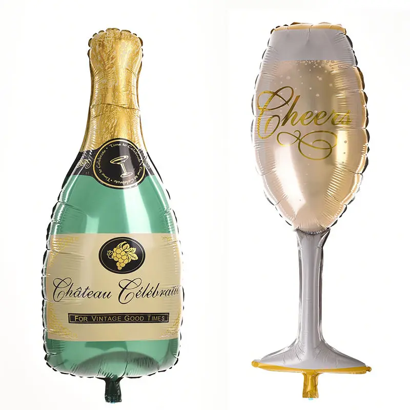 

1Pc Balloon Champagne Cup Beer Bottle Balloons Aluminium Foil Balloon party Supplies