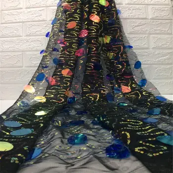 

Latest Onion Color French Nigerian Lace Fabrics Sequins African French Velvet Tulle Lace African Lace Fabric Wedding JX2402B-7
