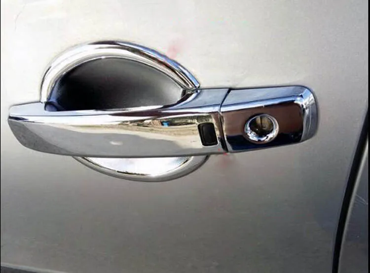 ABS Дверная ручка Крышка молдинг отделка ободок Подходит для Nissan 07-13 Qashqai Sentra Altima Maxima Dualis Frontier Quest J10 Smart