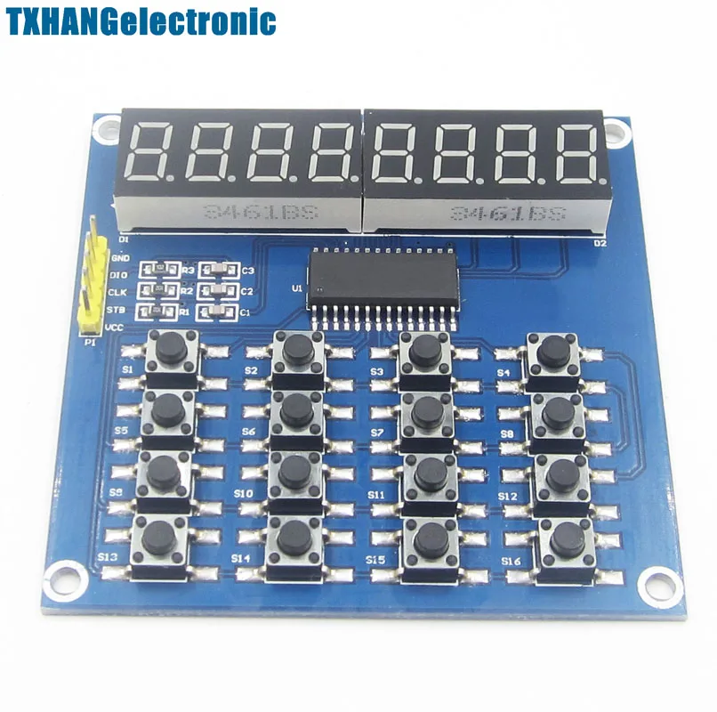 8 Bits LED Digital tube Module Keyboard Scan and Display Module TM1638 MCU