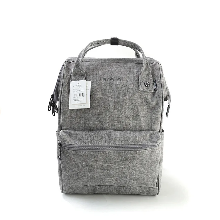 Сумка для подгузников для мам, одноцветная большая сумка для кормления, рюкзак для путешествий, дизайнерская сумка для детской коляски, рюкзак для детских подгузников - Цвет: Светло-серый
