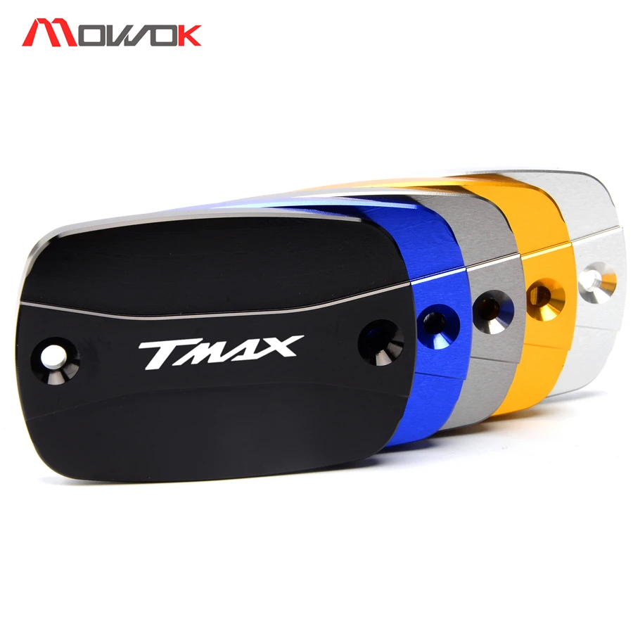 

CNC Red Brake brake fluid reservoir Caps Tank Cover With logo For YAMAHA TMAX 530 2012-2017 2018 T-MAX 500 08-11