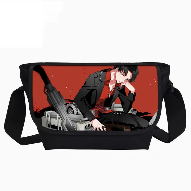 

Cosplay Japanese Anime Adjustable PU PVC Printed Zipper Crossbody School Messenger Bag Sword Art Online Student Shoulder Bag