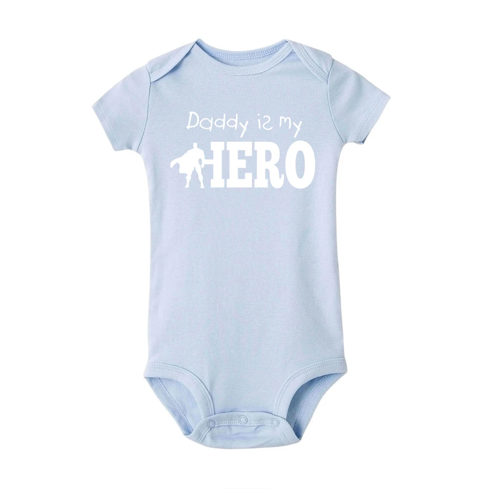 Daddy is my hero/модный Детский боди; хлопковые пижамы для малышей; vetement enfant fille; боди для новорожденных девочек; bebe