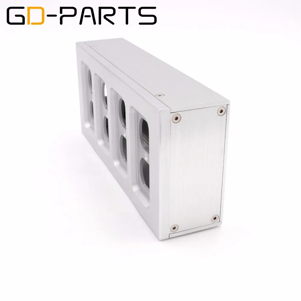 GD-PARTS 8 отверстий полностью алюминиевая электрическая розетка шасси США розетка питания розетка корпус Коробка Чехол Hifi аудио DIY 1 шт