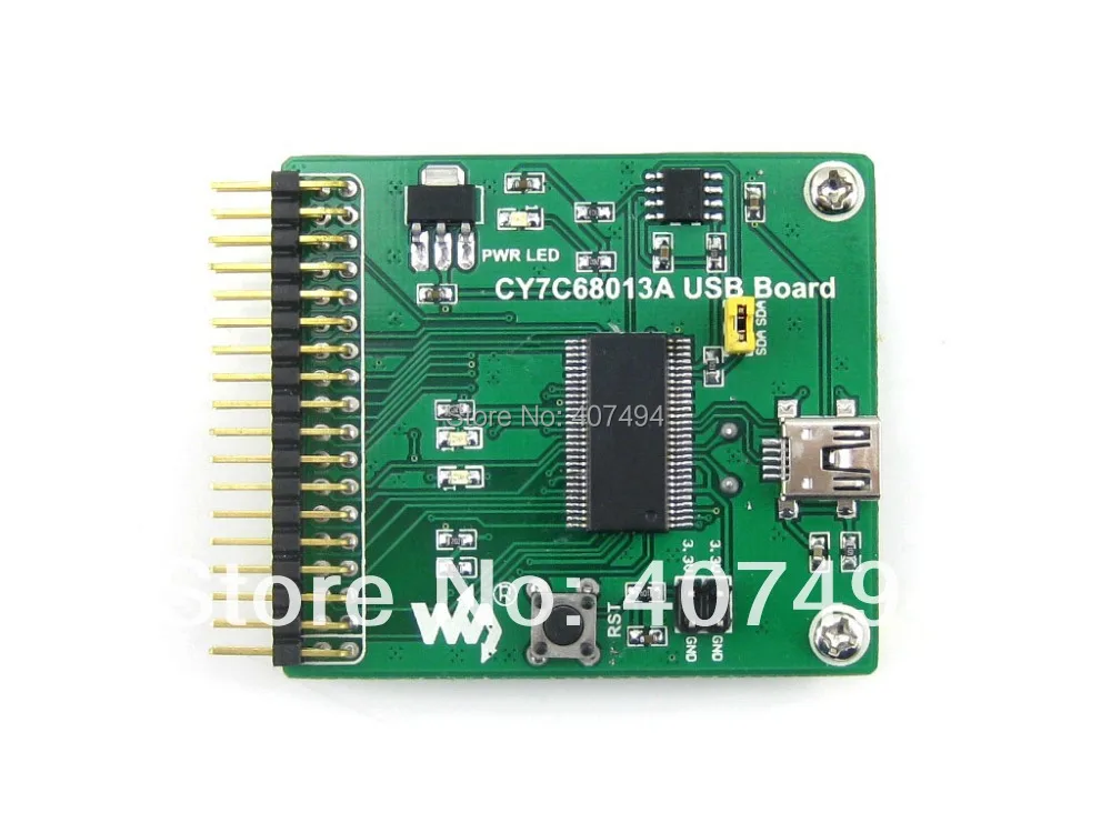 CY7C68013A плата EZ-USB FX2LP CY7C68013A USB модуль со встроенным 8051 и 24LC64(EEPROM) бортовой USB модуль связи комплект