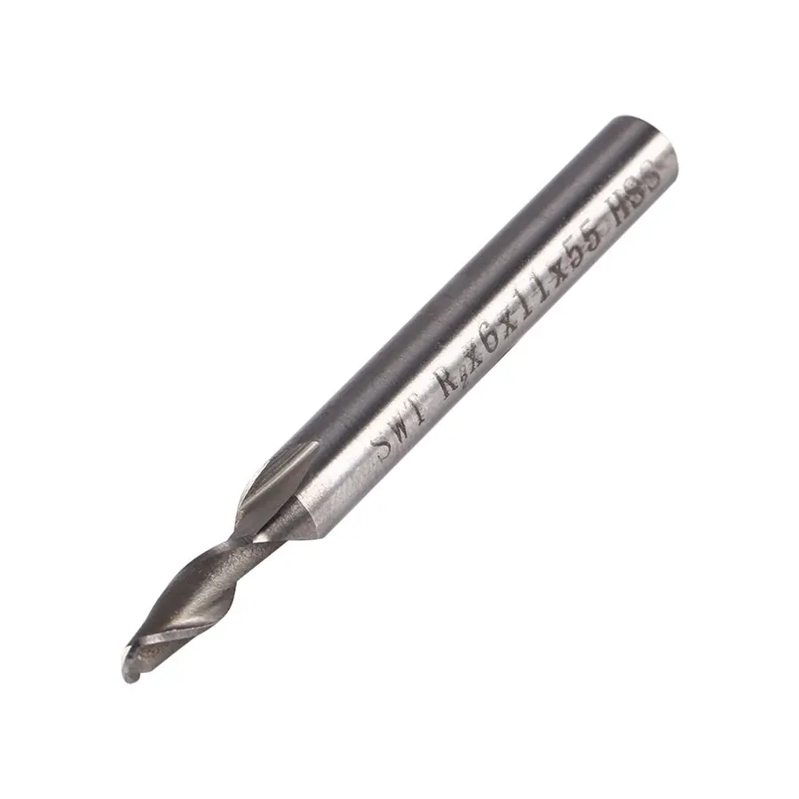 

Hot sale 2 Flute Drill Bit HSS & Aluminium 6mm Ball Nose End Milling Lathe Cutter CNC Bit Tool