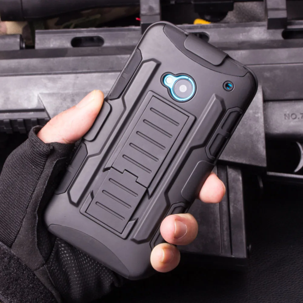 Case For HTC One M7 M8 M9 Case Cover Luxury Shockproof Holster Silicone Hard Case For HTC One M7 M8 M9 Cell Phone Shell Cover