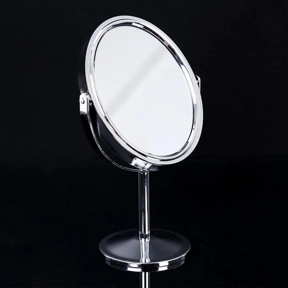 Двустороннее круглое зеркало для макияжа настольная столешница основа для использования в ванной комнате путешествия нормальное увеличительное зеркало