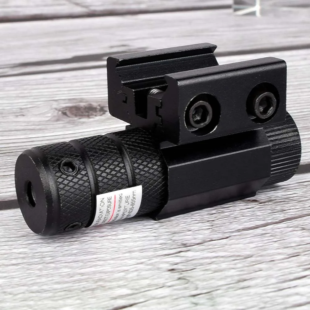 Powerful Tactical Mini Red Dot Laser Sight Scope Weaver Picatinny Mount Set for Gun Rifle Pistol Shot Airsoft Riflescope Hunting-3