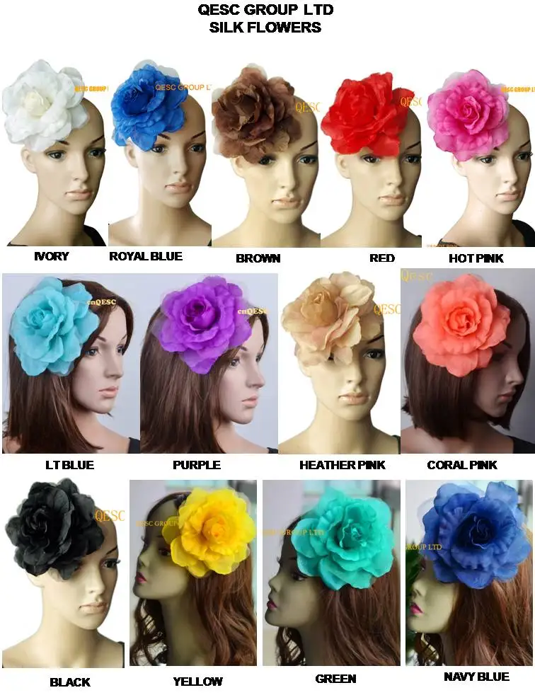 

NEW Wholesale Attractive multiple color 16cm silk flower for millinery,fascinator hair accessory,FREE SHIPPING