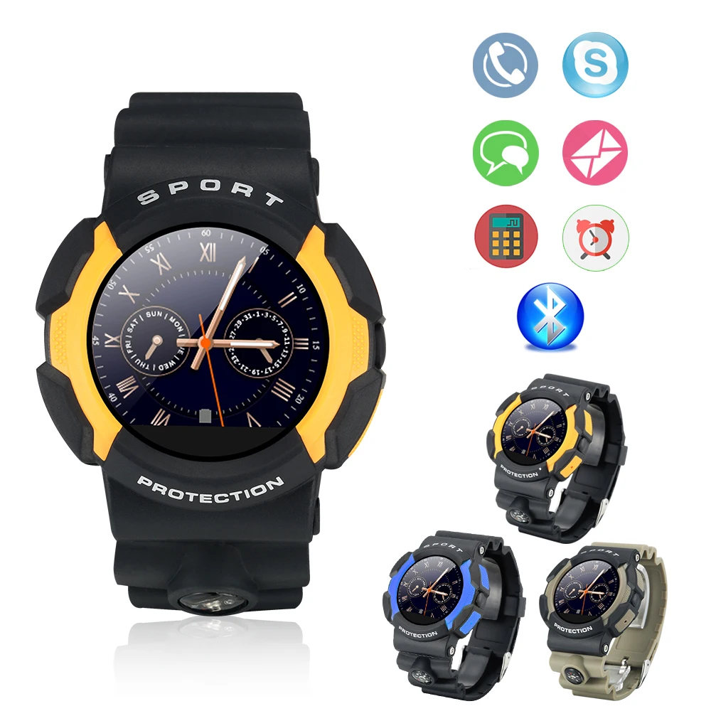 FLOVEME IP67 Waterproof Bluetooth Smart Watch Pedometer Men Sport Watch ECG Dial Call SMS Sync font