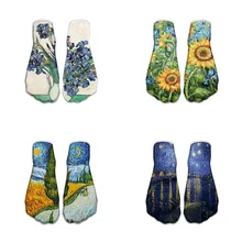 Новые модные милые носки с 3D принтом подсолнуха женские короткие носки классические масляные носки с живописью художественные носки для женщин 7ZJQ-ZWS52