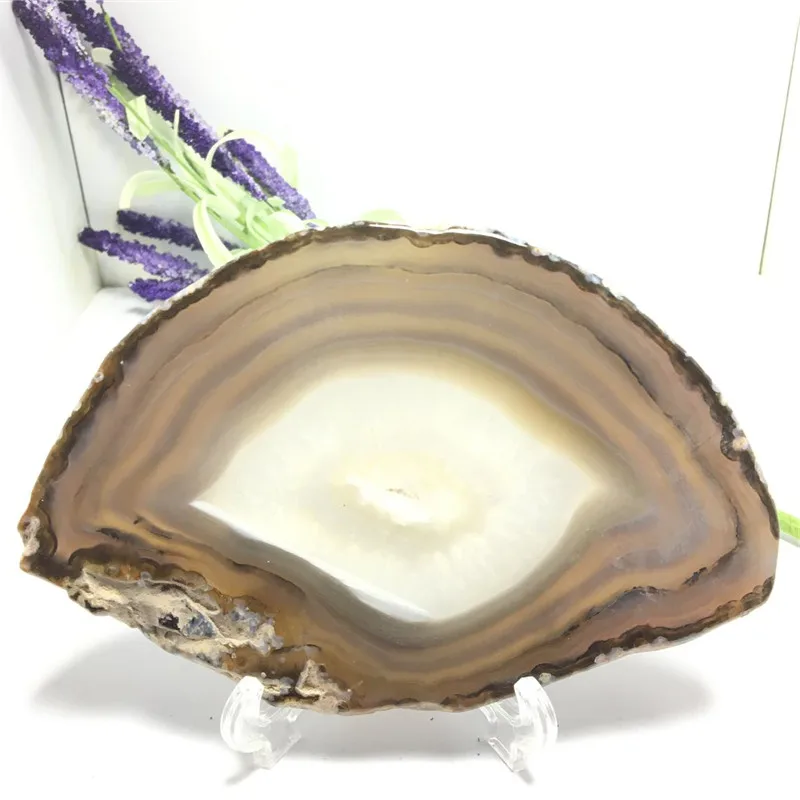 

Natural Beautiful Agate Slice Coaster Cup Mat Quartz Geode Table Onyx Mat Irregular Coasters for Drinks Gift Polished Mineral