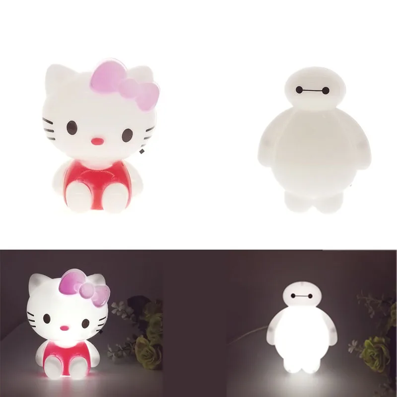 Cartoon Hello Kitty Top Baymax Led Night Light Table Desk Lamp