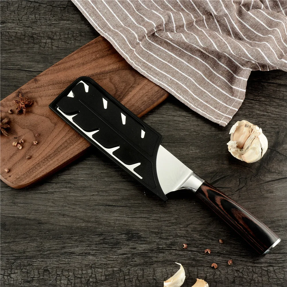 XYj японский кухонный нож из нержавеющей стали, разделочный нож, антипригарный нож Nakiri, дамасский узор, нож для мяса, инструменты для приготовления пищи
