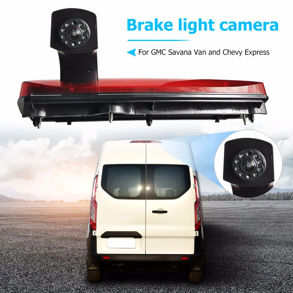 

3rd Backup Brake Light Reversing Rear View Camera For Ford Transit Connect 2014-2017 Waterproof IP68 Third Brake Camera