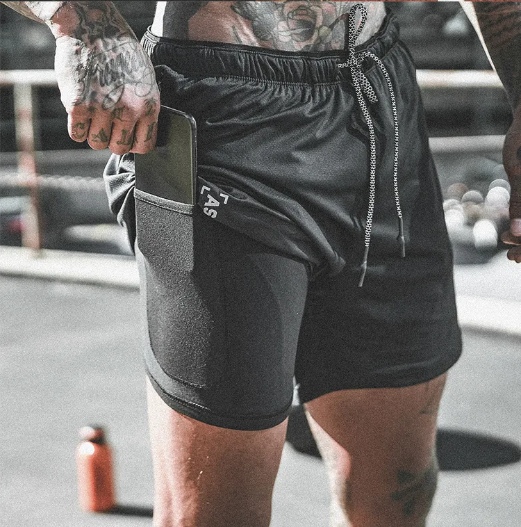 2019 Новый Для мужчин летние тонкие шорты для спортзала Фитнес Бодибилдинг бег мужской шорты по колено дышащие шорты спортивная одежда-сетка