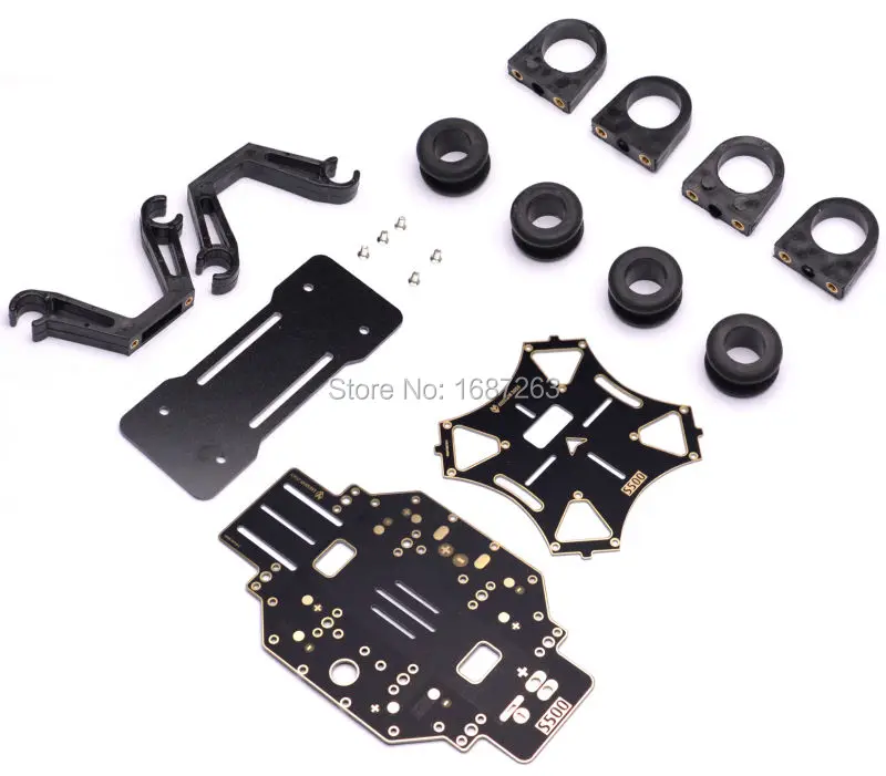 

S500 SK500 Quadcopter Frame Part Replacement Board PCB Centre Plate Gimbal Hanging Hook Screws / Nuts