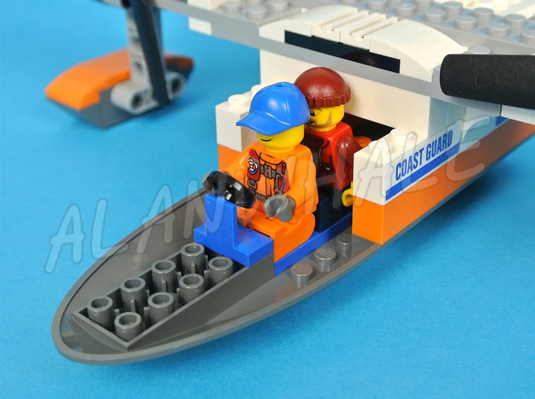 lego city coast guard sea rescue plane